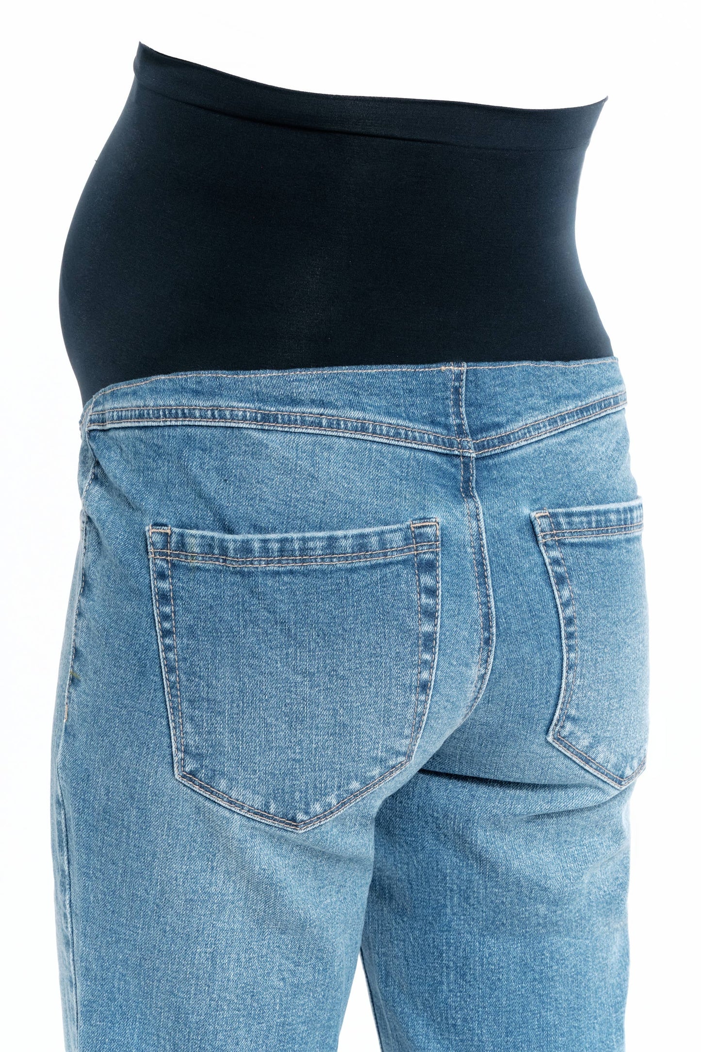 1822 Denim - Maternity 32” Relaxed Straight Leg Jean w/ Bellyband- Samuel