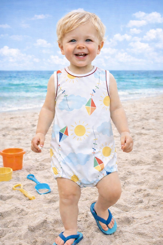 Marco and Lizzy - Summer Kites Collection Boys romper