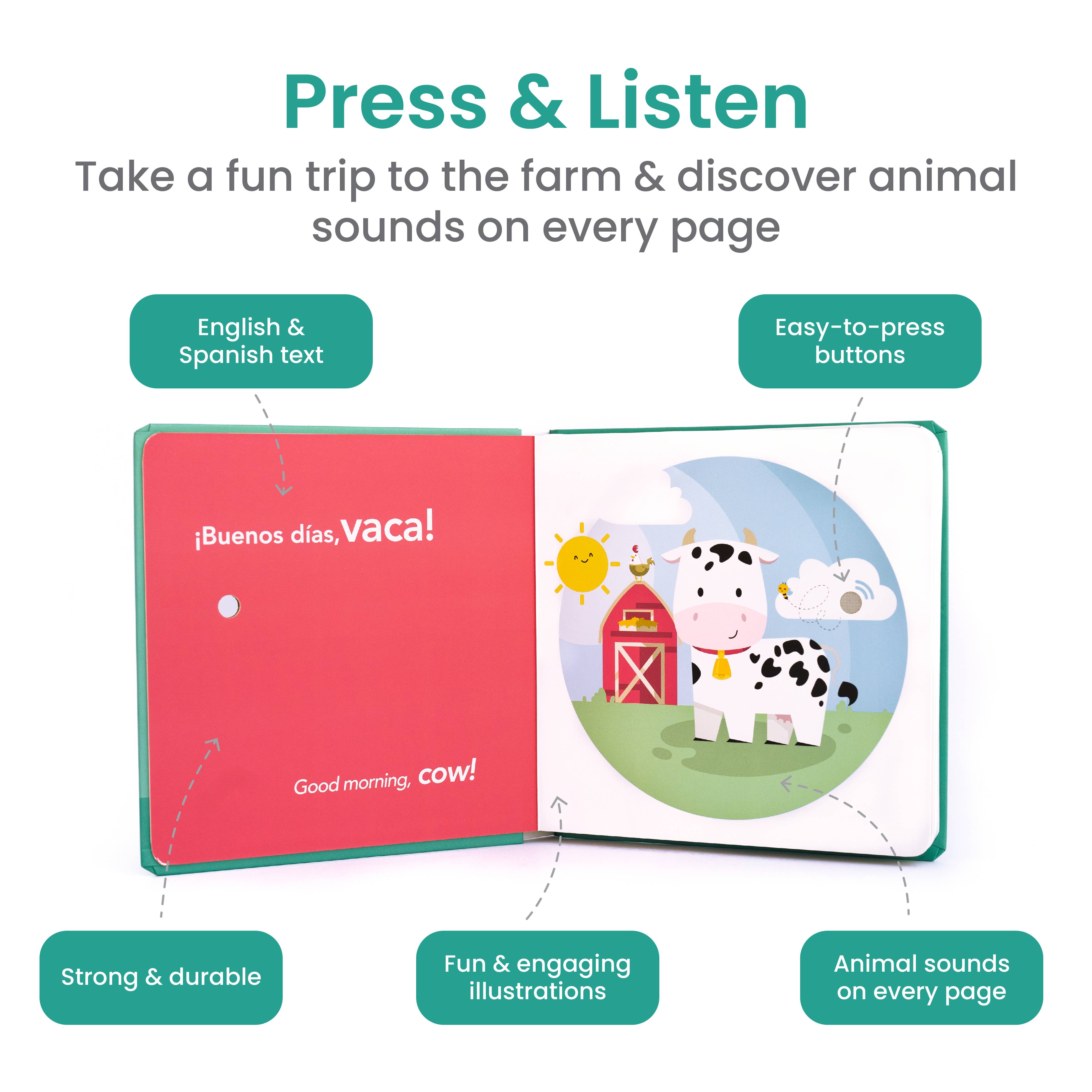 Image of Bilingual Sound Book: Farm Animal Sounds