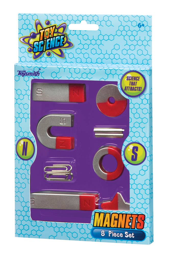 Toysmith - Toy Science Magnets, 8 Piece Set