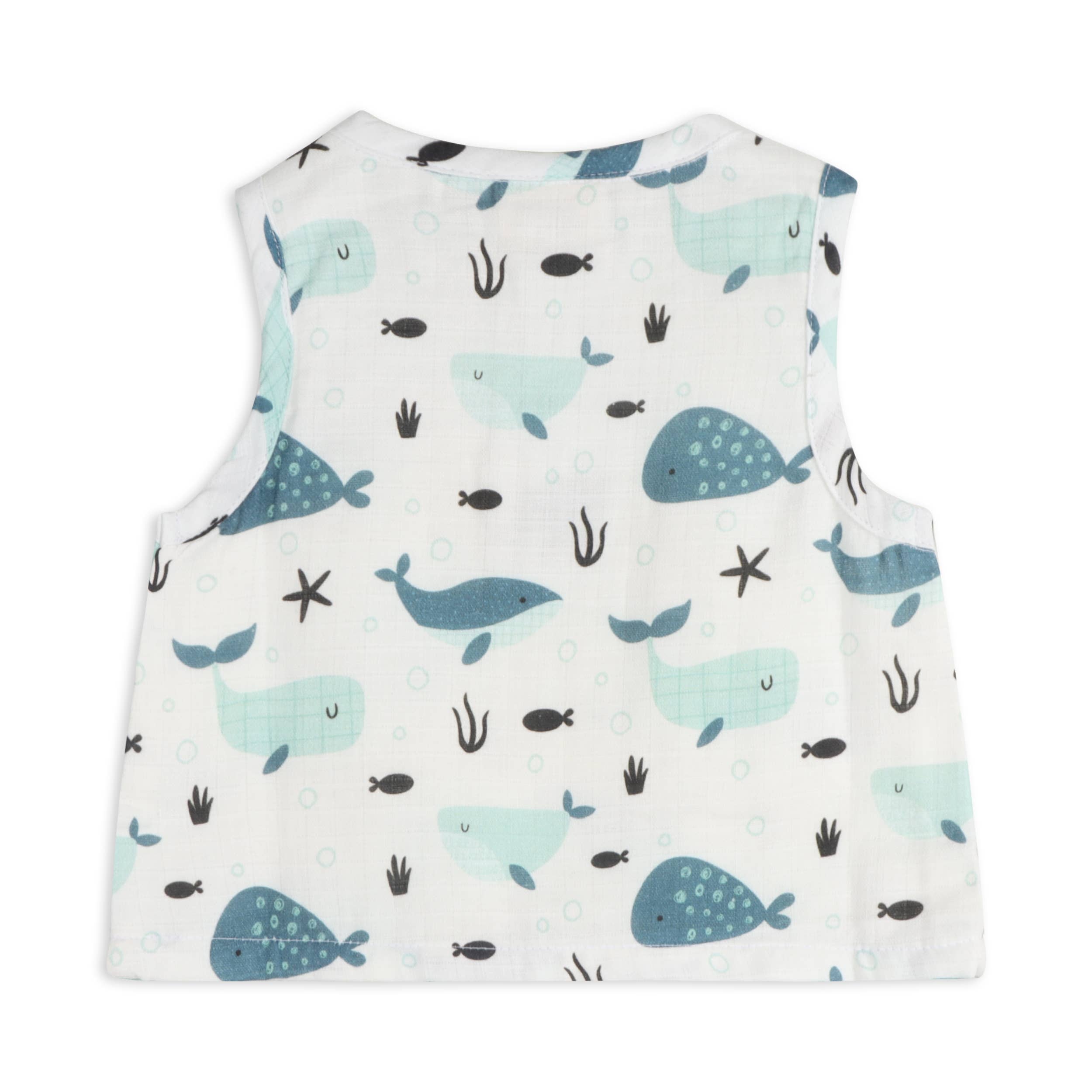 Image of Whales Baby Top + Shorts