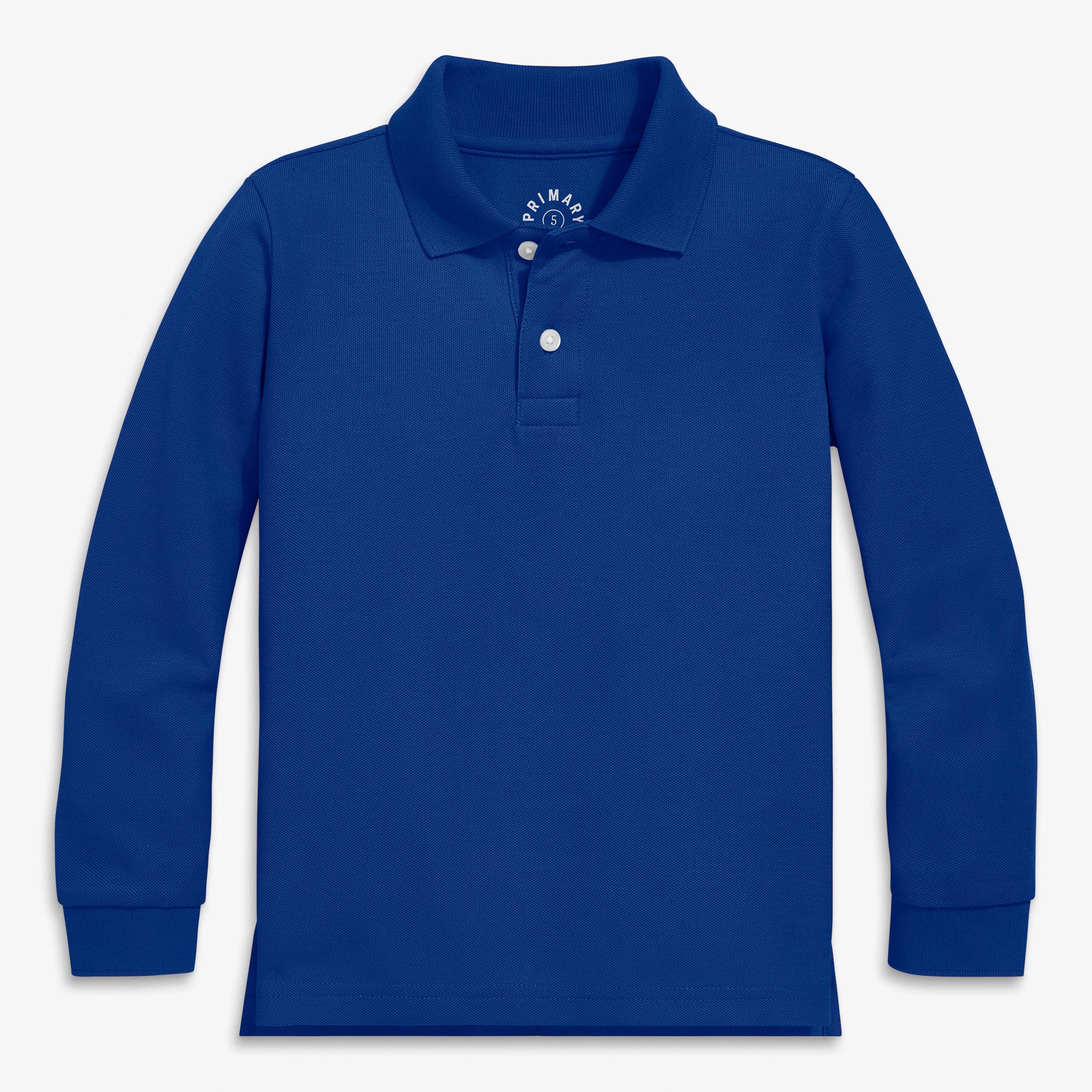 Primary - Long sleeve pique polo