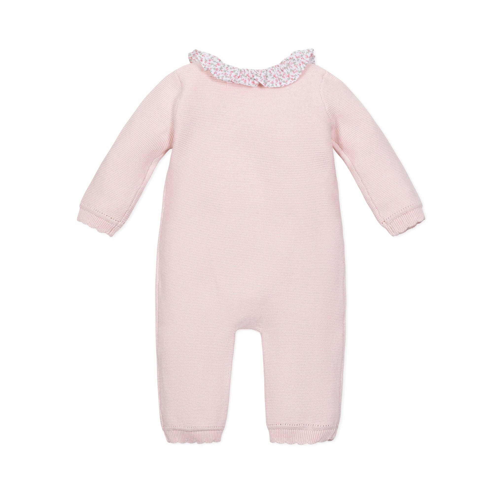 Image of Hope and Henry - Organic Ruffle Collar Sweater Romper