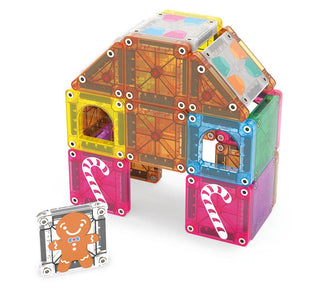 Magna-Tiles - MicroMAGS Gingerbread House 24 Piece Travel Set
