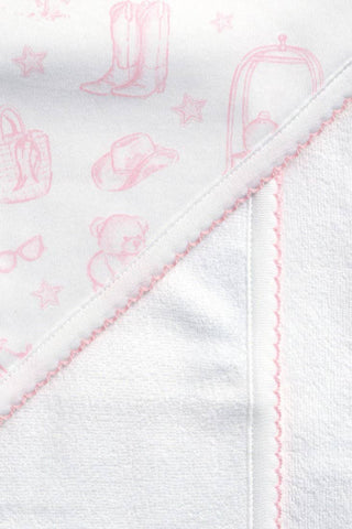 Nellapima - Pink Lone Star Toile Towel