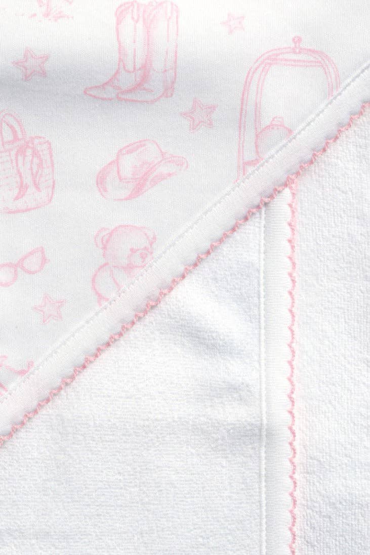 Nellapima - Pink Lone Star Toile Towel