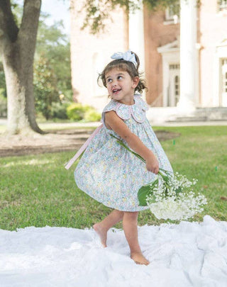 Marco and Lizzy - Petal Floral float sleeveless girls dress