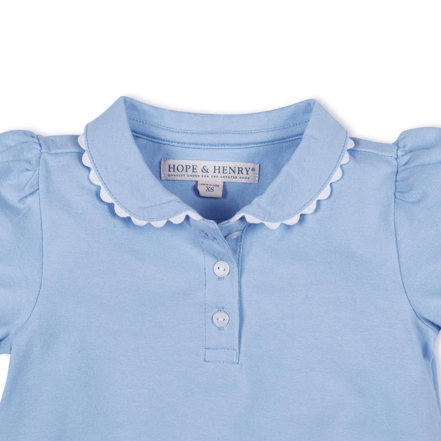 Hope and Henry - Organic Puff Sleeve Polo