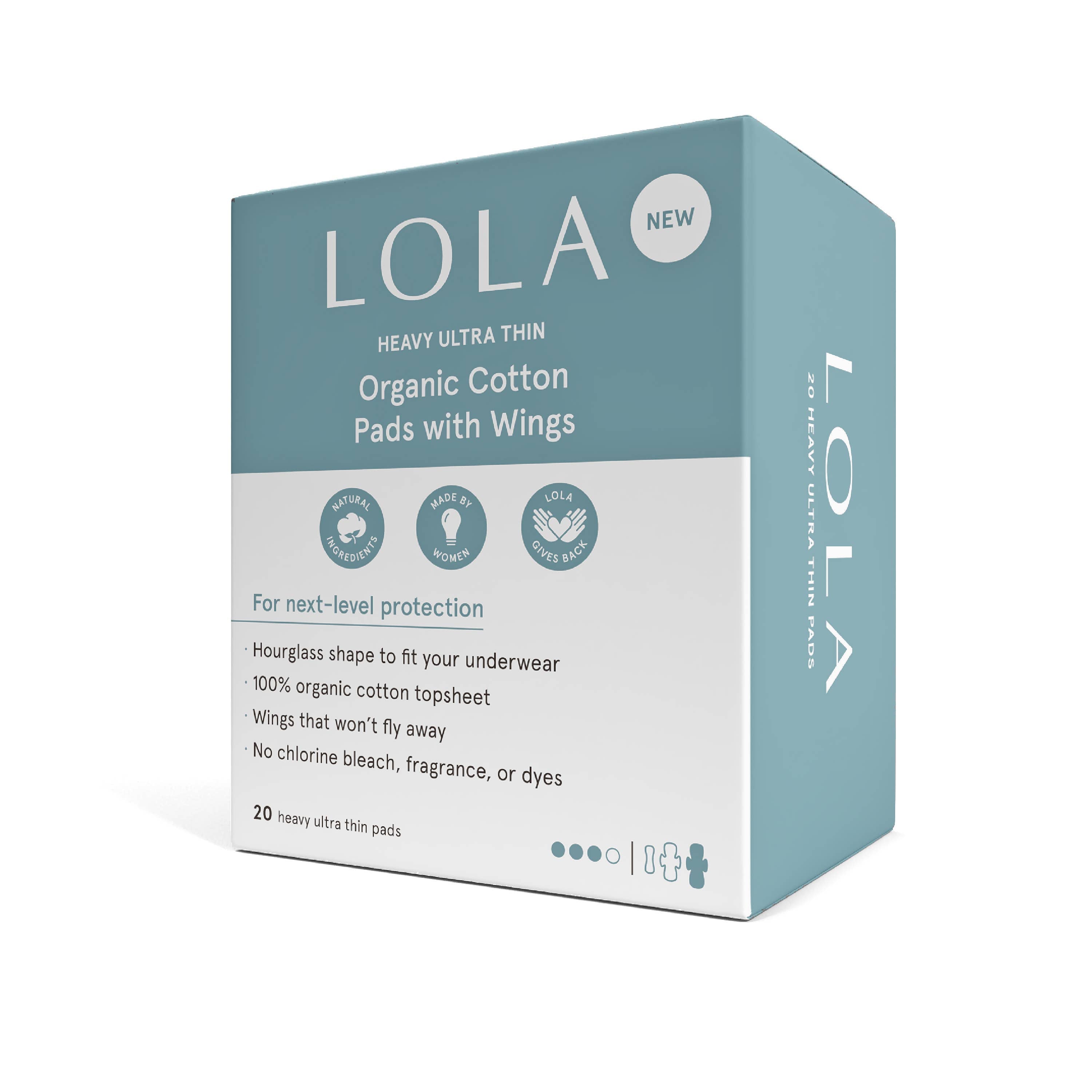 Image of LOLA - 20ct Ultra Thin Pads w/ Wings, Heavy