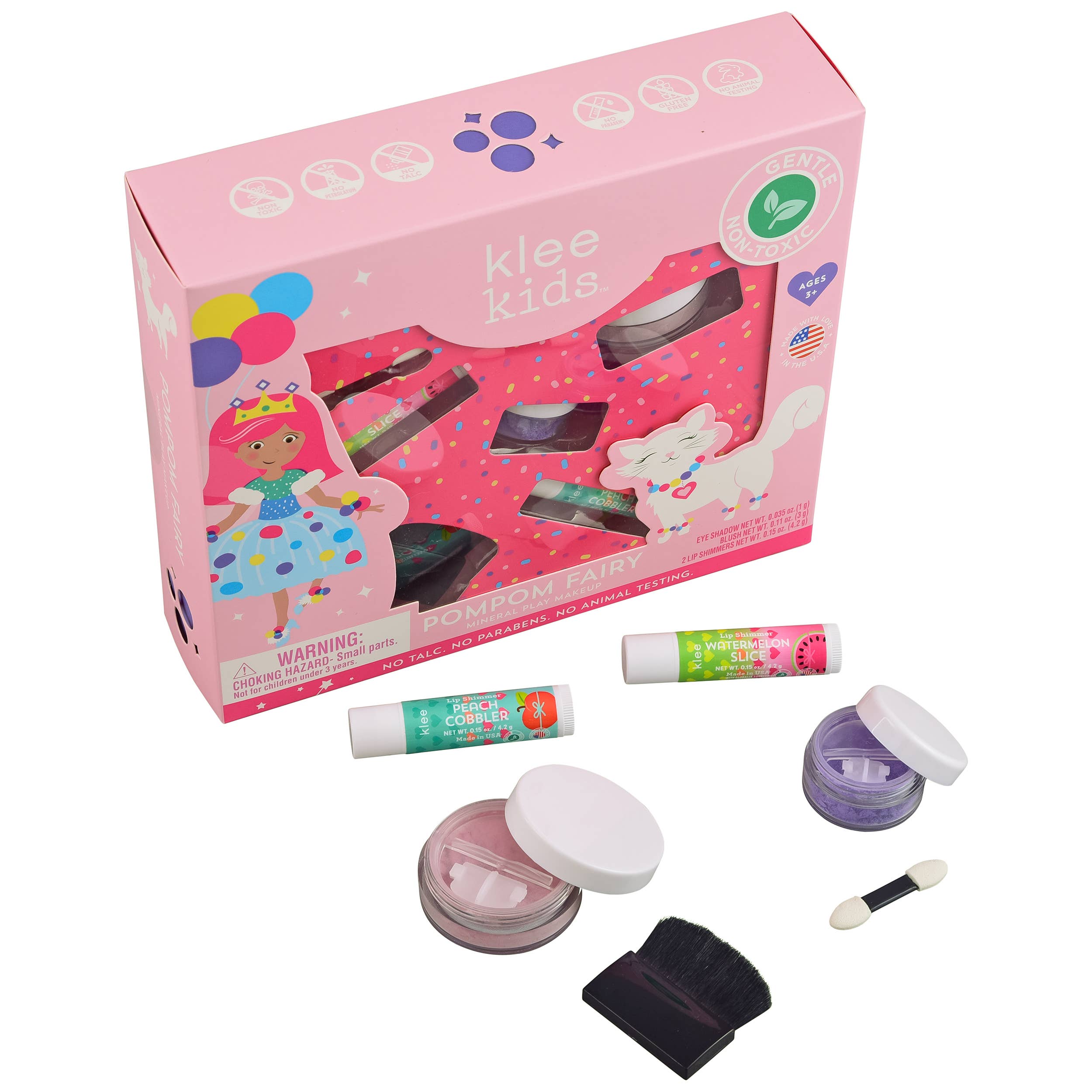 Klee Naturals - Pom Pom Fairy - Klee Kids Natural Mineral Play Makeup Kit: Woodland Fairy