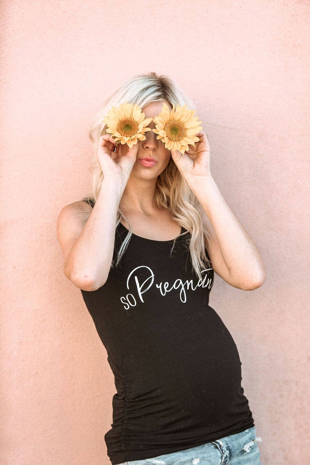 Image of to: little arrows - So Pregnant Maternity Tank, Maternity Shirt, Pregnancy: XS