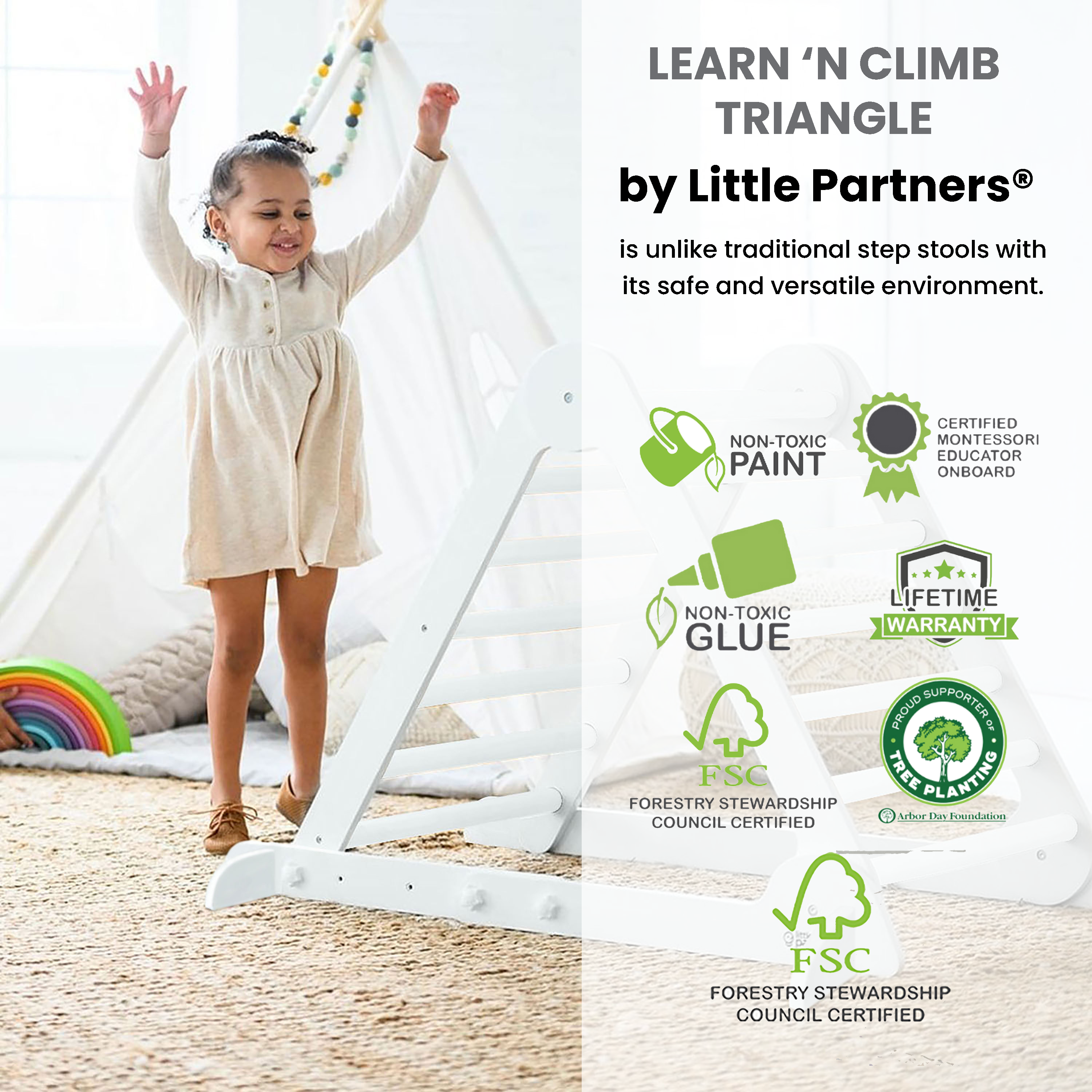 Image of Little Partners - Learn 'N Climb Triangle - Knock Down
