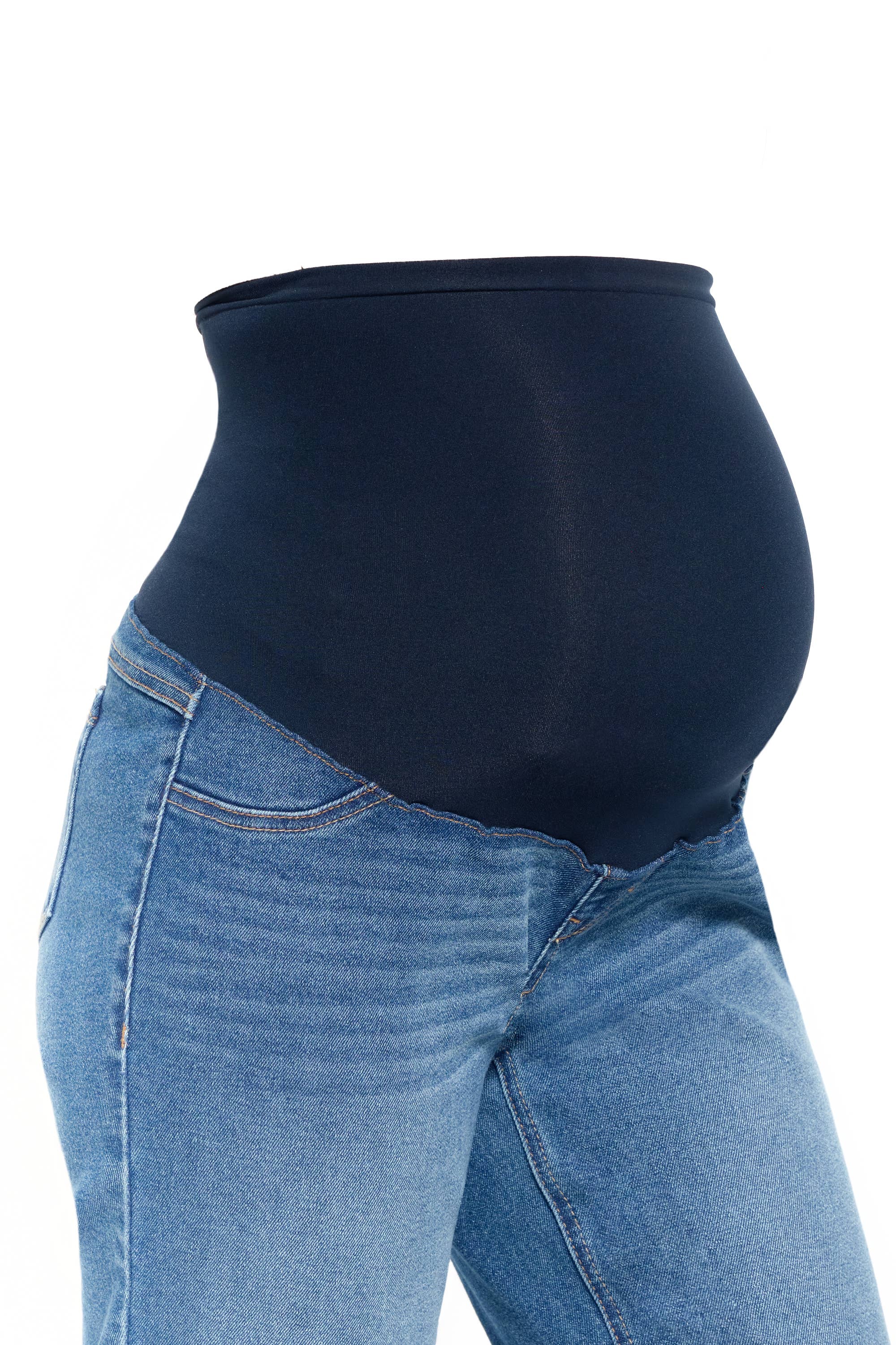 1822 Denim - 28" Maternity Boyfriend Jean w/ Bellyband in Erin