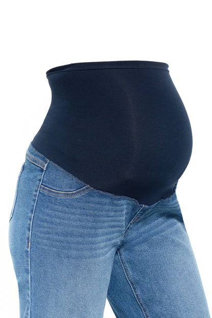 1822 Denim - 28" Maternity Boyfriend Jean w/ Bellyband in Erin