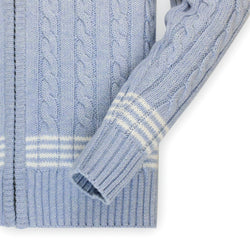 Image of Zip-Up Textured Sweater