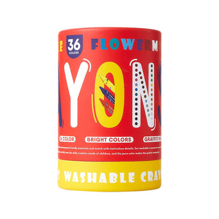 Flower Monaco Washable Crayons - 36 colors