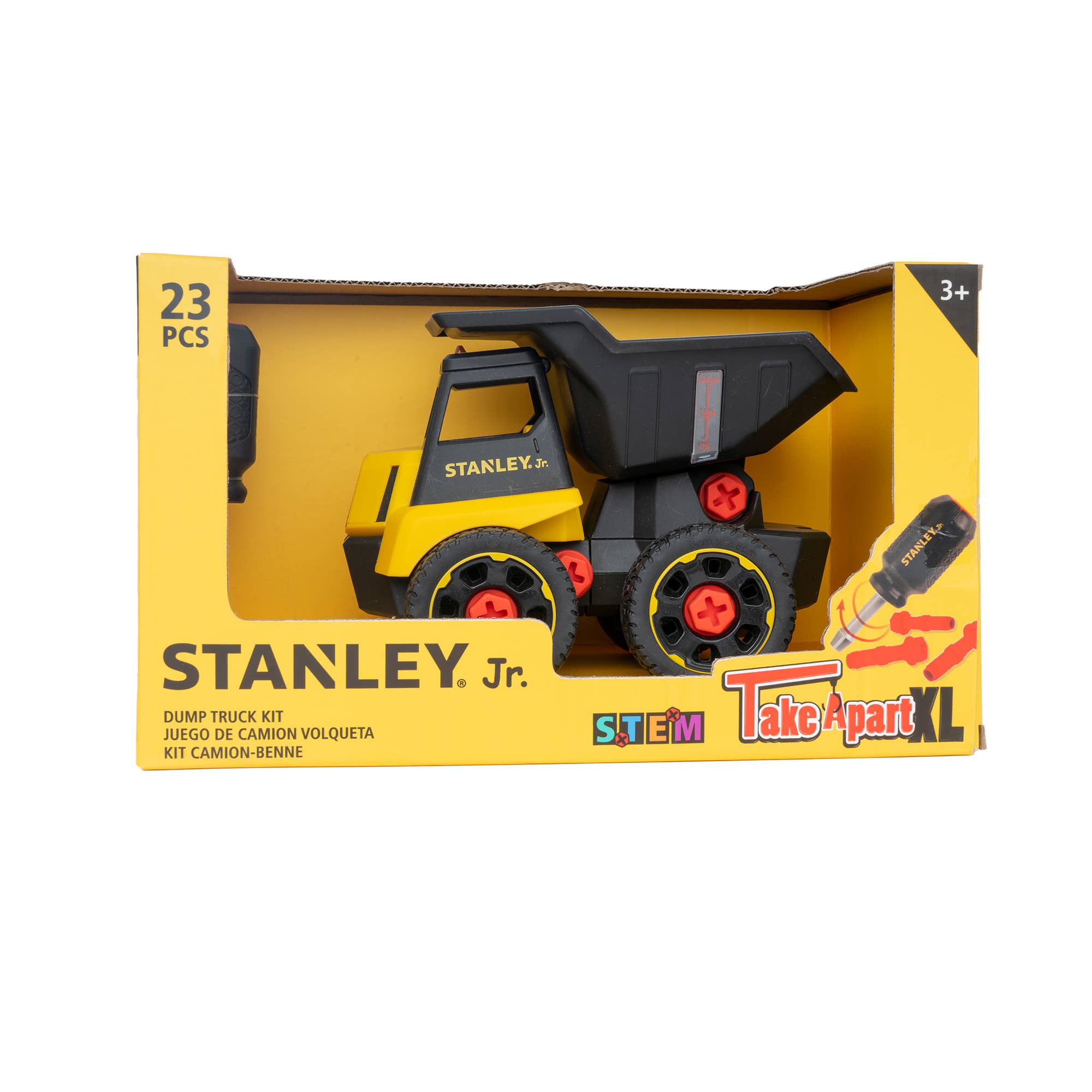 Toysmith - Red Toolbox Stanley Jr. Take Apart XL Dump Truck Kit