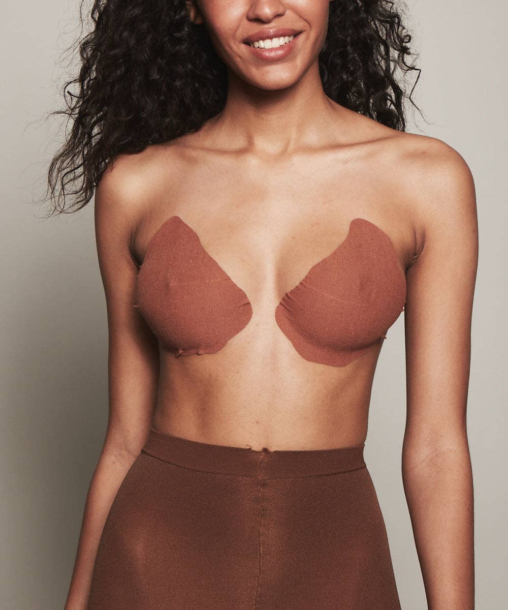 NOOD - Game Changer | Lift & Shape Adhesive Hemp Bra: No 5 Soft Tan / 4