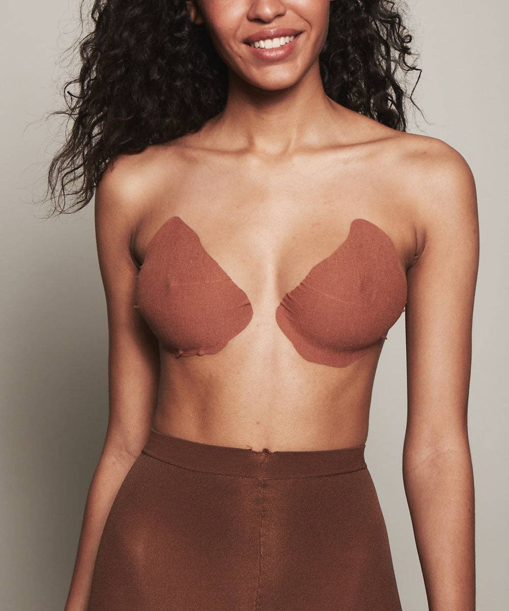 Image of NOOD - Game Changer | Lift & Shape Adhesive Hemp Bra: No 5 Soft Tan / 1