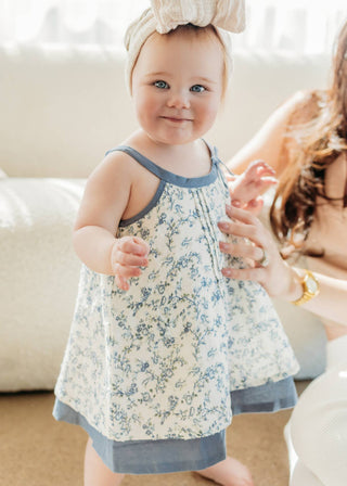 Lyla Floral Baby Dress +Bloomer