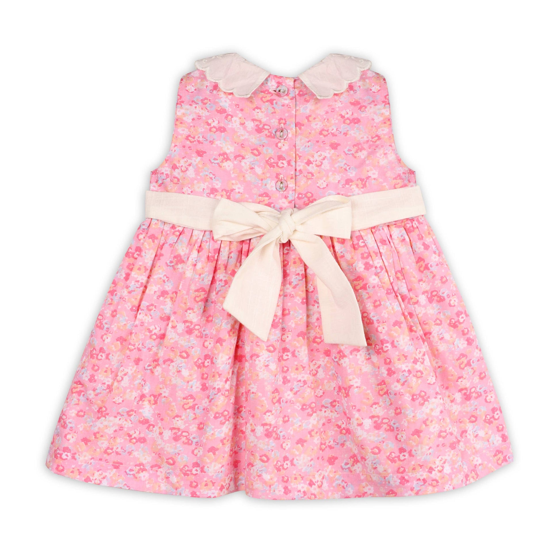 Viverano Organics - Mavis Floral Back Tie Baby Dress+Bloomer (Organic Cotton)