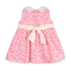Image of Viverano Organics - Mavis Floral Back Tie Baby Dress+Bloomer (Organic Cotton)