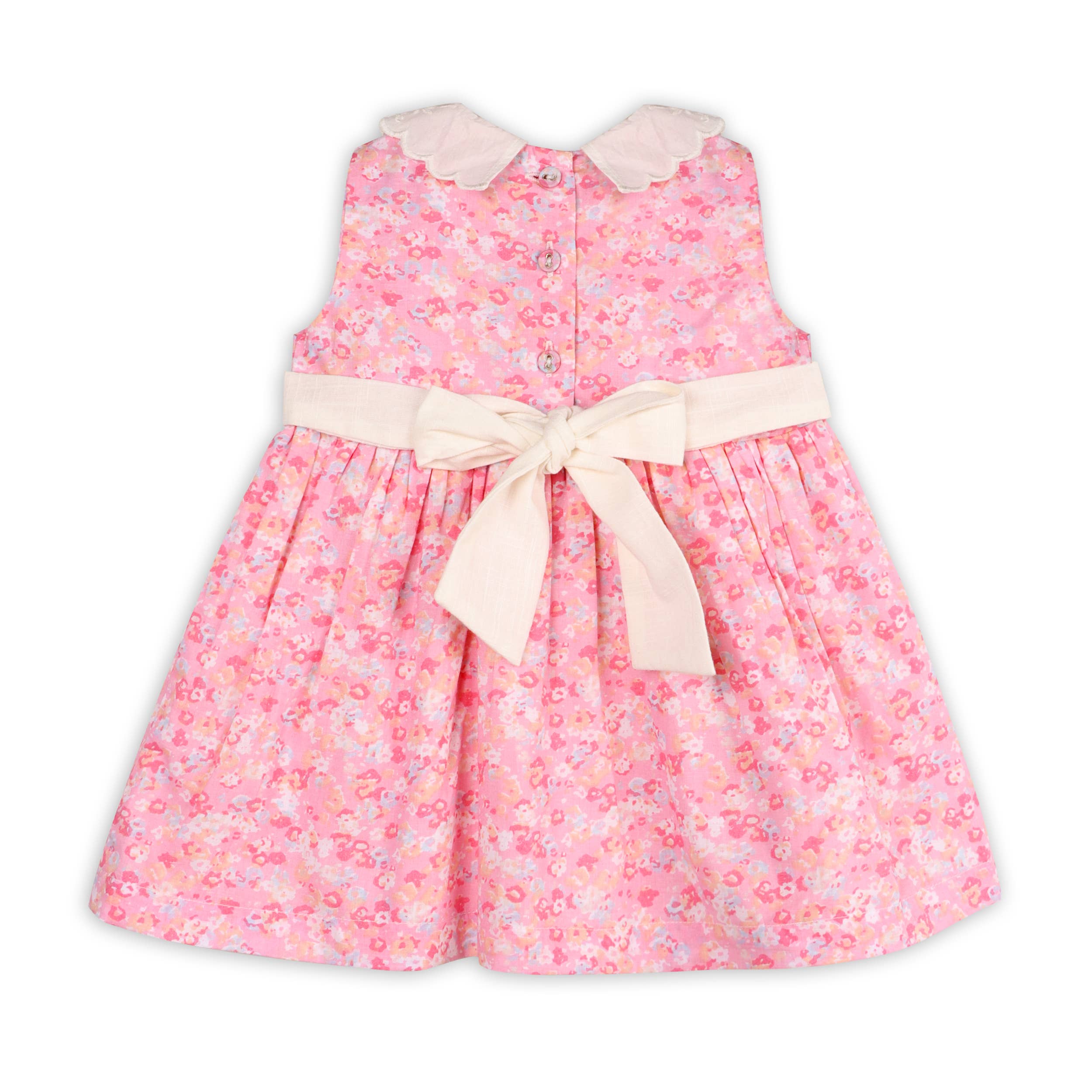 Mavis Floral Back Tie Baby Dress+Bloomer