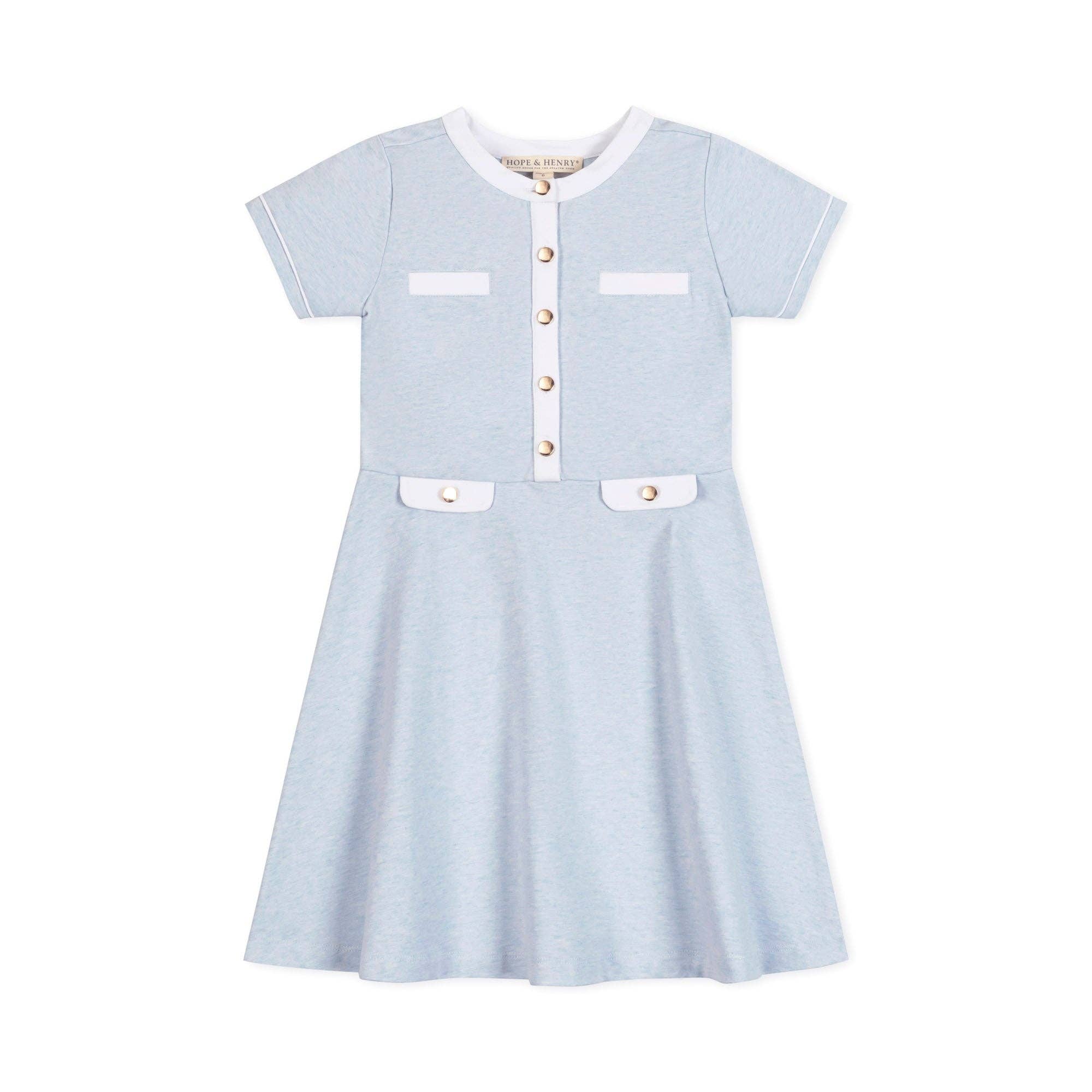 Image of Organic French Terry Contrast Dress