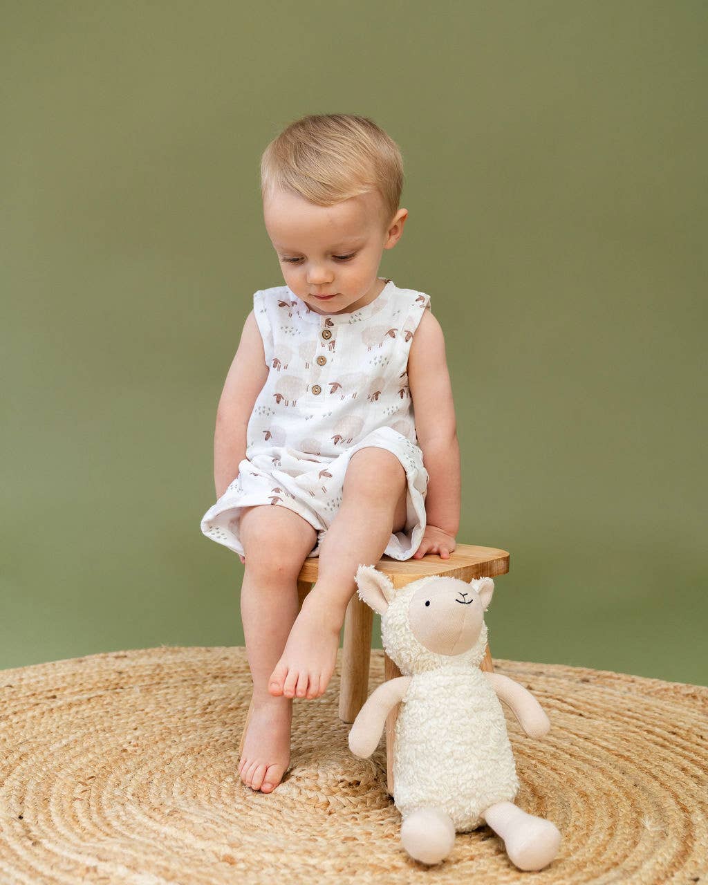 Viverano Organics - Sheep Baby Top & Bottom