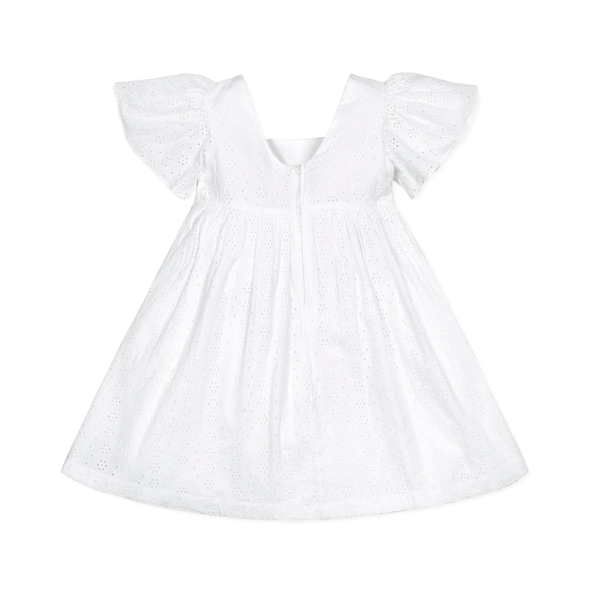 Hope and Henry - Flutter Sleeve Organic Empire Dress
