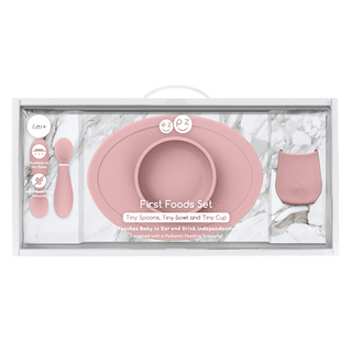 ezpz - First Foods Set (Baby 4+ months) - Pink