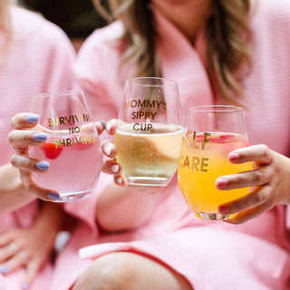 Mommy's Sippy Cup Wine Glass