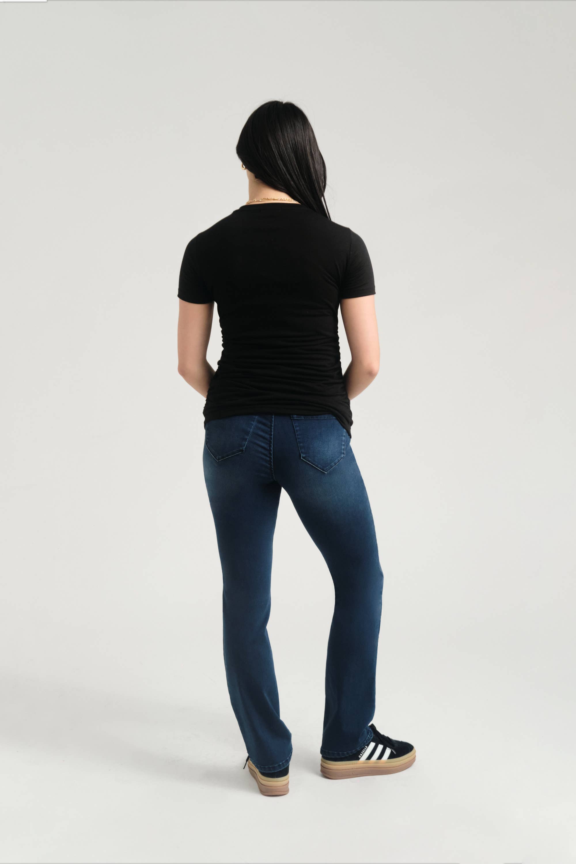 1822 Denim - Maternity 32” Better Butter Slim Straight Jean w/ Bellyband