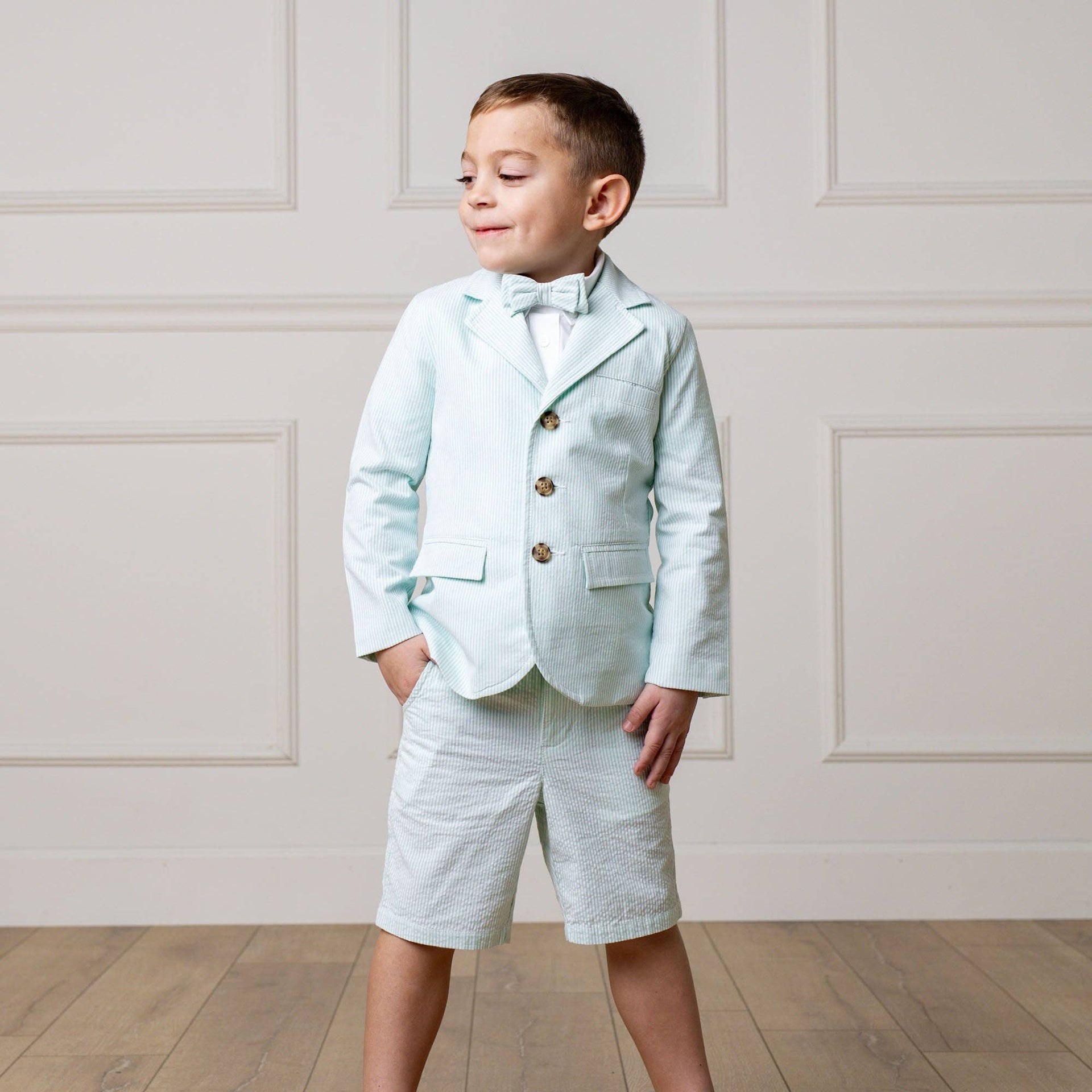 Hope and Henry - Organic Seersucker Short