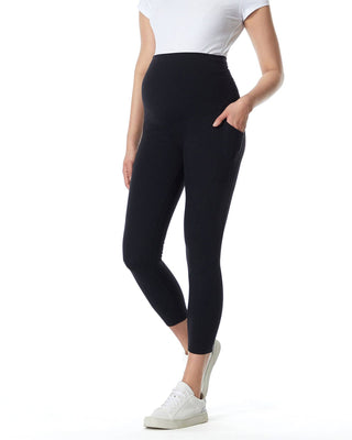 Active Overbelly Side Pocket 7/8 Maternity Leggings