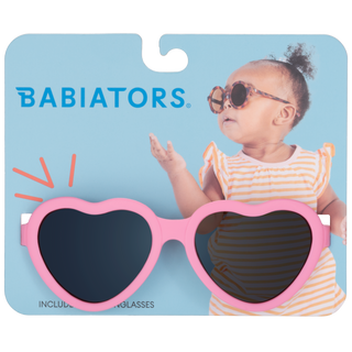Babiators - Candy Pink Heart Baby Sunglasses on Peggable Hangtag