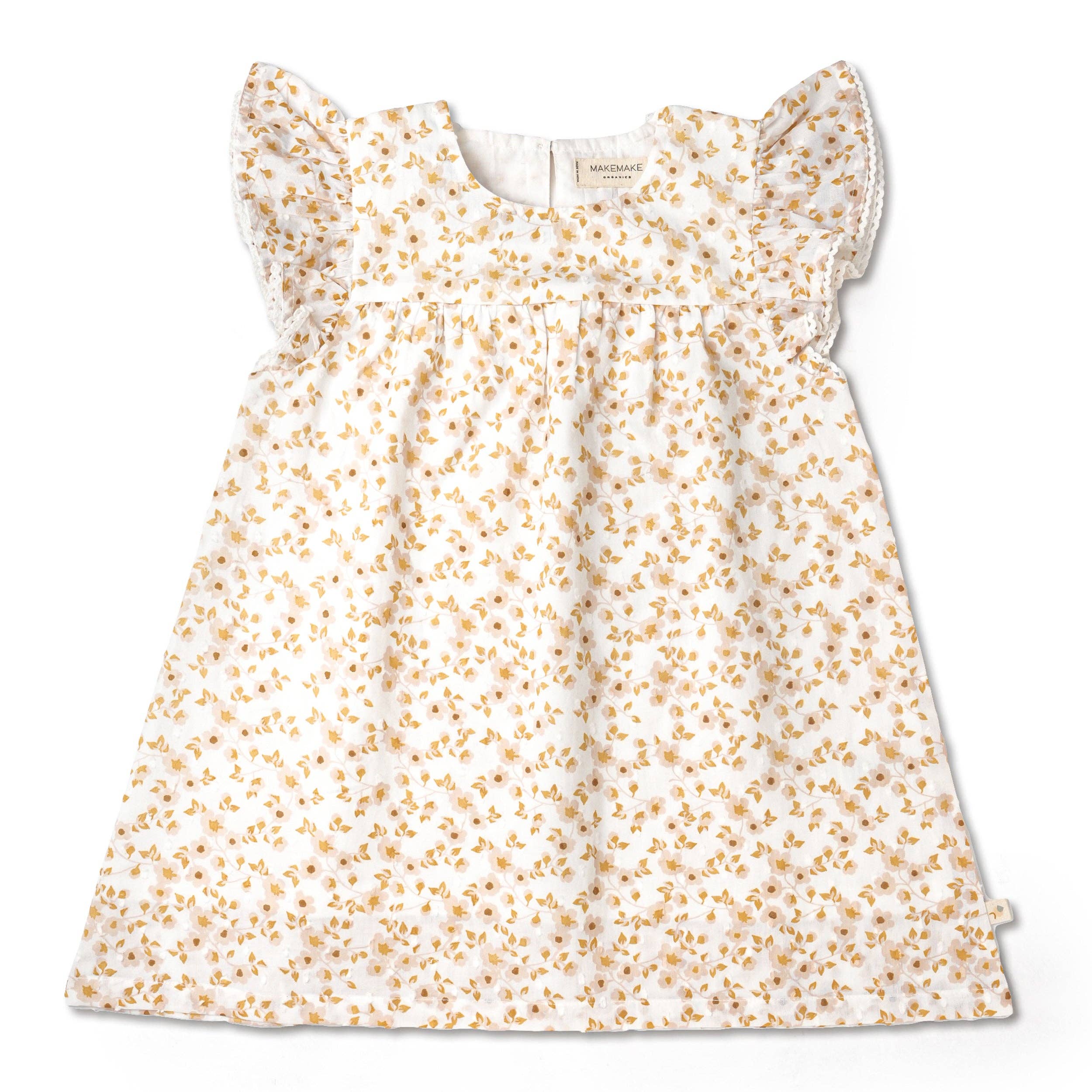 Organic Short Sleeve Flutter Dress