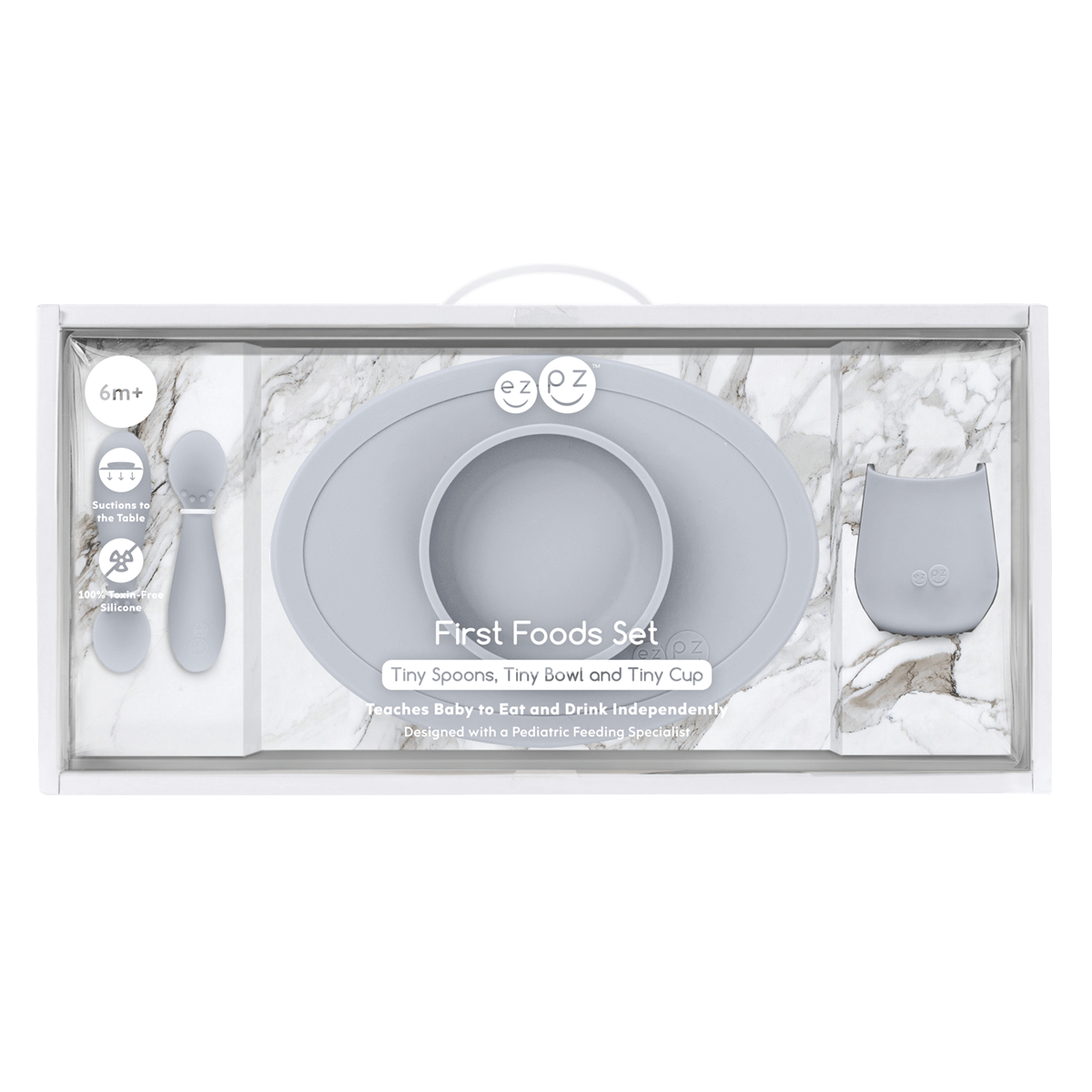 ezpz - First Foods Set (Baby 4+ months) - Pink