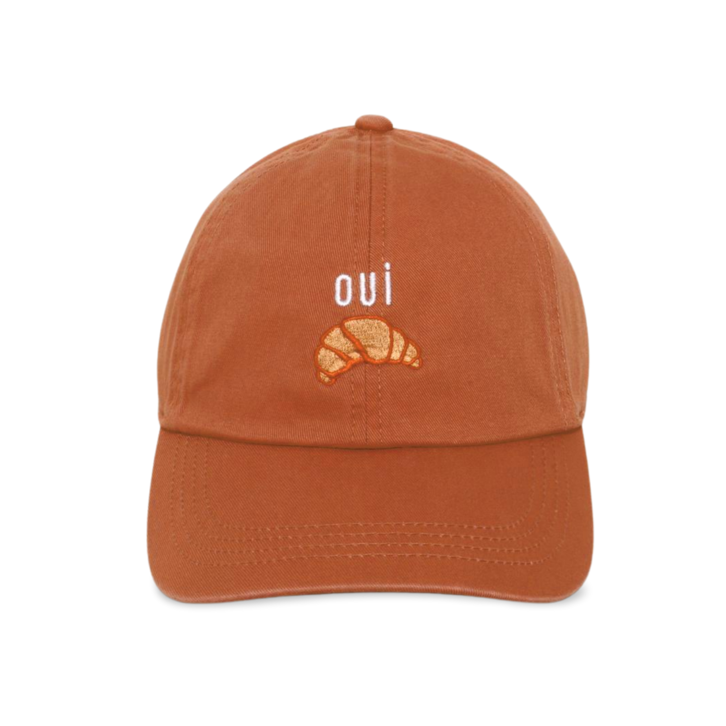 OUI Croissant Embroidered Baseball Cap