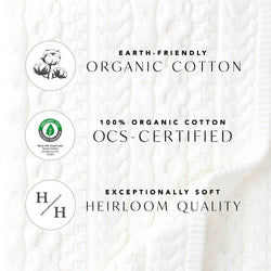 Image of Hope and Henry - Smocked Bubble Sleeve Organic Dress