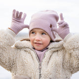 menique - Kids' Gloves Knitted Merino & Cashmere: 3-6 years / Light gray