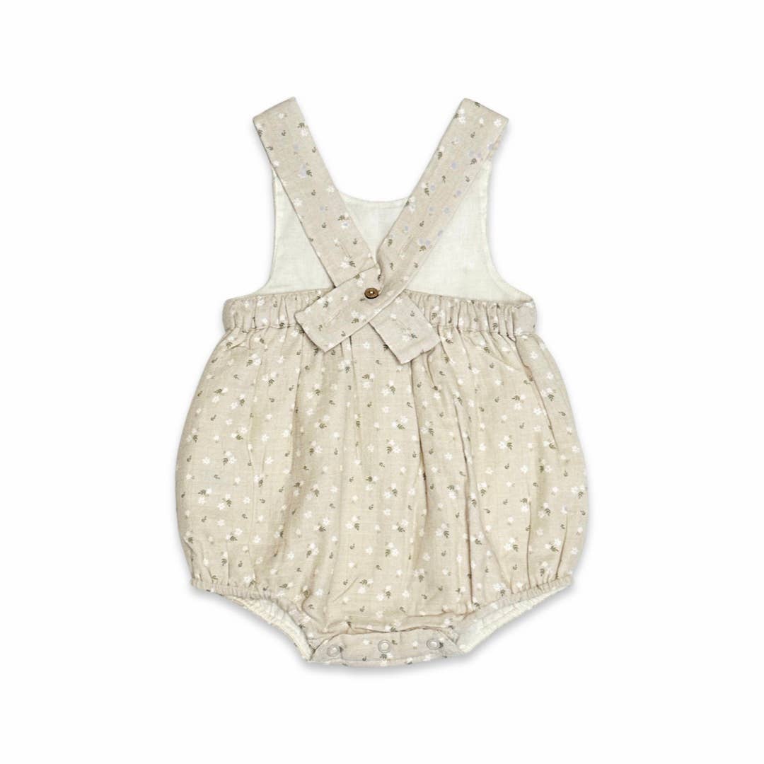 Ditsy Floral Peter Pan Bubble Baby Romper