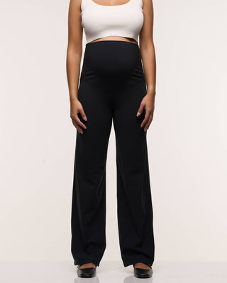 Wide Leg Overbelly Maternity Leggings
