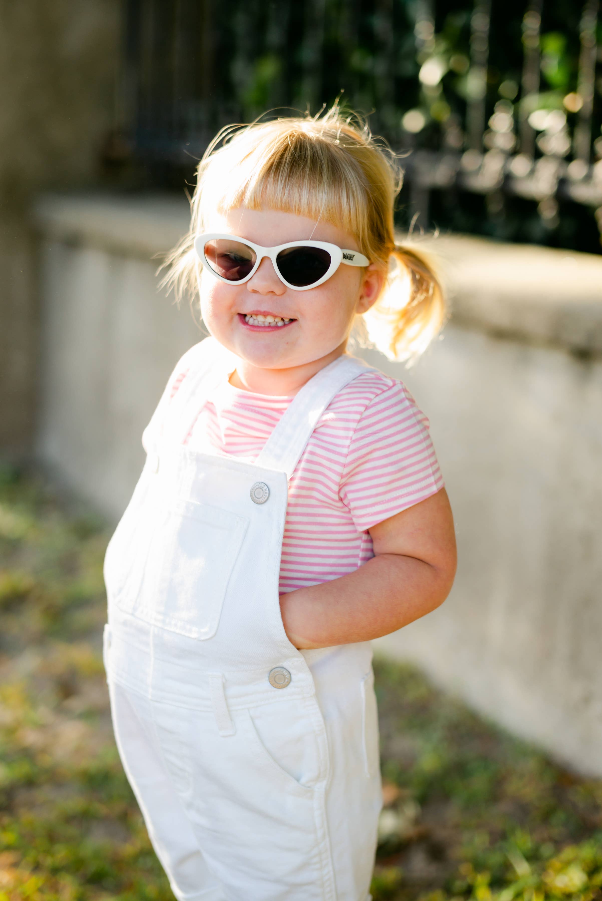 Image of Babiators - Wicked White Kids Cat-Eye Kids Sunglasses ( UV Protection)