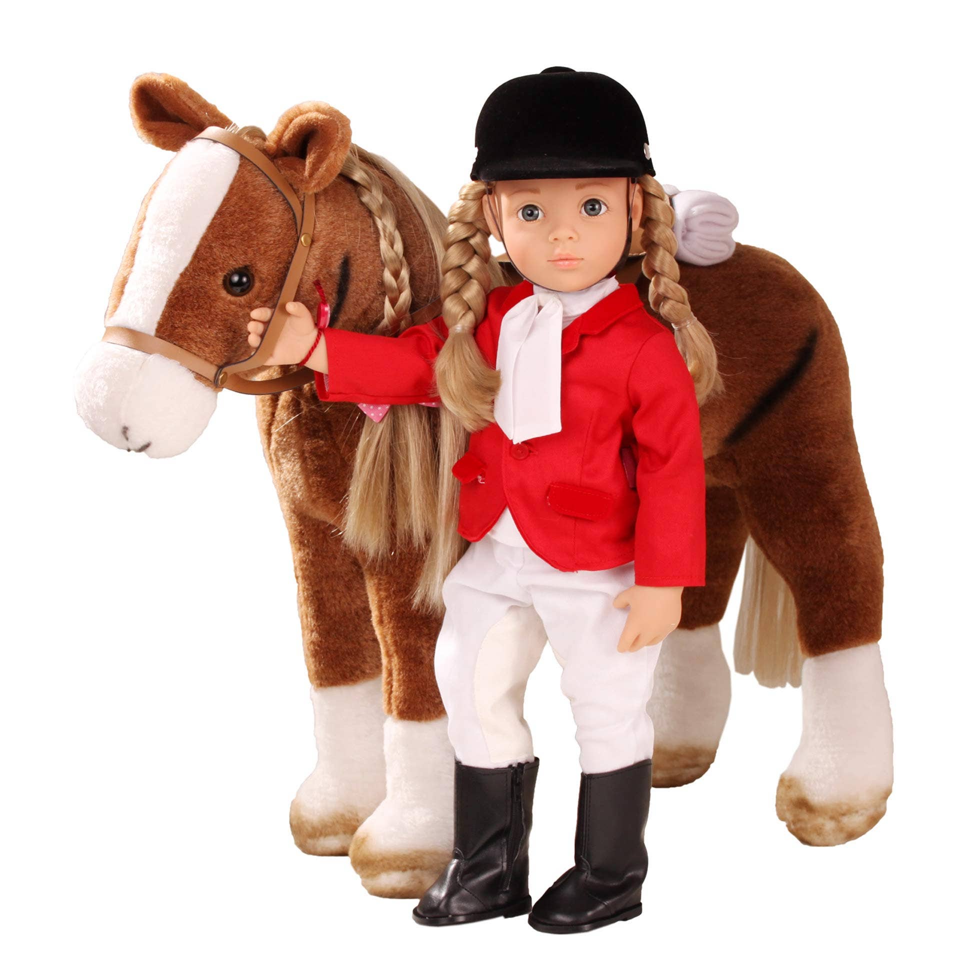 Gotz - Big Plush Combing Horse with Saddle and Bridle dolls