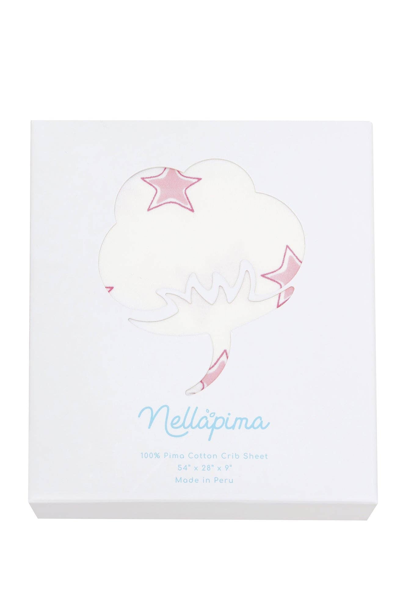 Nellapima - Pink Stars Print Crib Sheets: Pink / One Size
