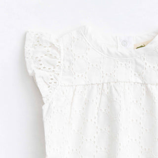 Monica + Andy - Bubble Bodysuit_White Eyelet
