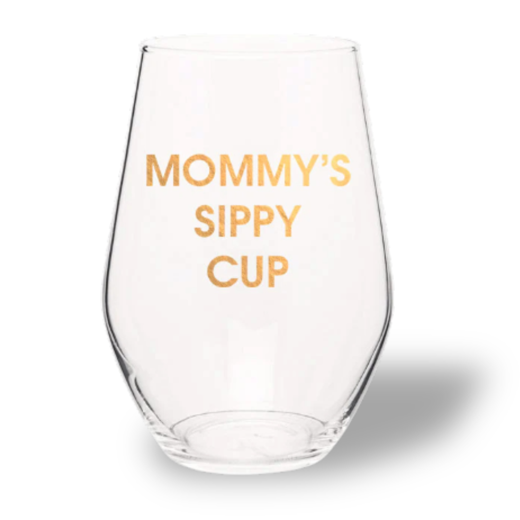 Mommy's Sippy Cup Wine Glass