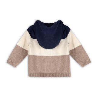 Viverano Organics - Lion Farm Truck Knit Baby Hooded Jacket (Organic Cotton)
