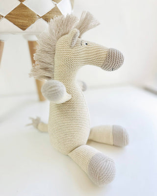Viverano Organics - Horse Knit Stuffed Animal Soft Baby Toy (Organic Cotton)